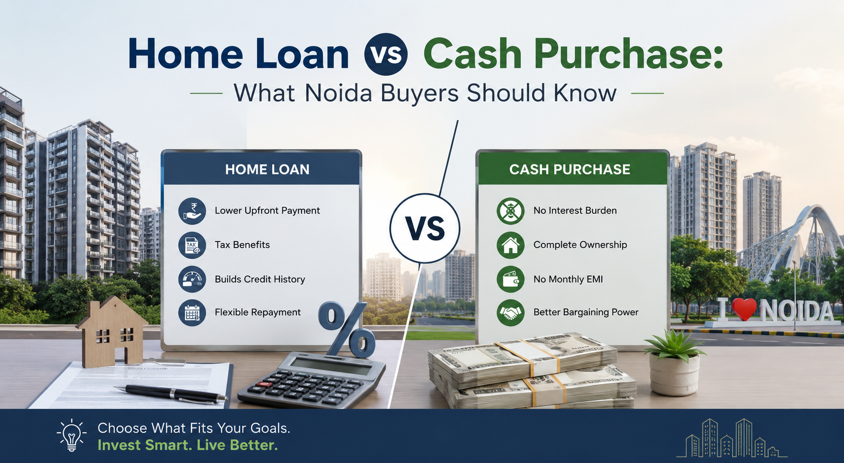Home Loan vs Cash Purchase: What Noida Buyers Should Know